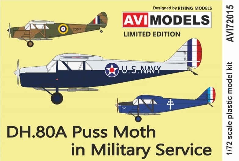 1/72 DH.80A Puss Moth Military Service (4x camo)