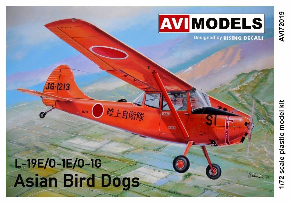 1/72 L-19E/O-1E/O-1G Asian Bird Dogs (4x camo)