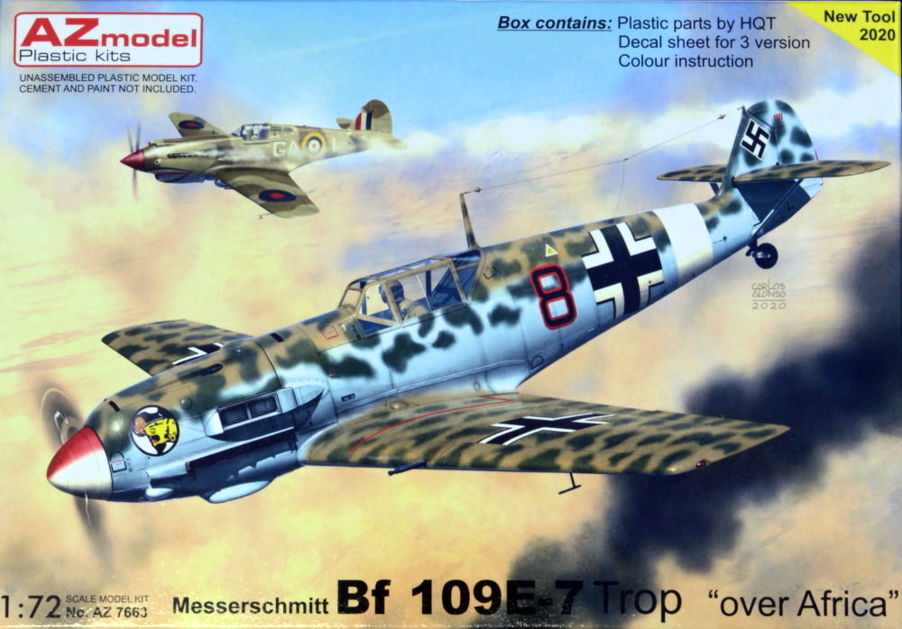 1/72 Bf 109E-7 Trop 'over Africa' (3x camo)