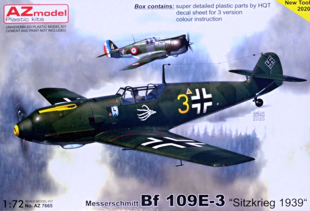 1/72 Bf 109E-3 'Sitzkrieg 1939' (3x camo)