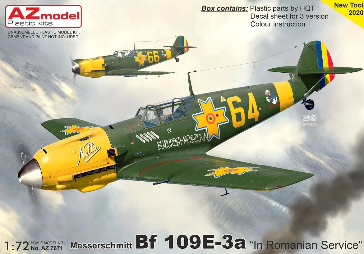 1/72 Bf 109E-3a 'Romanian Service' (3x camo)