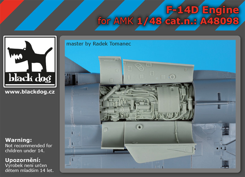 1/48 F-14D engine (AMK)