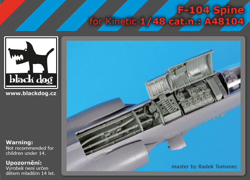 1/48 F-104 spine (KIN)