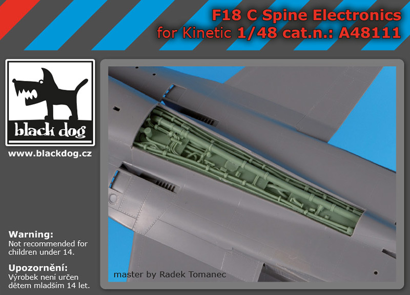 1/48 F-18 C spine electronics (KIN)