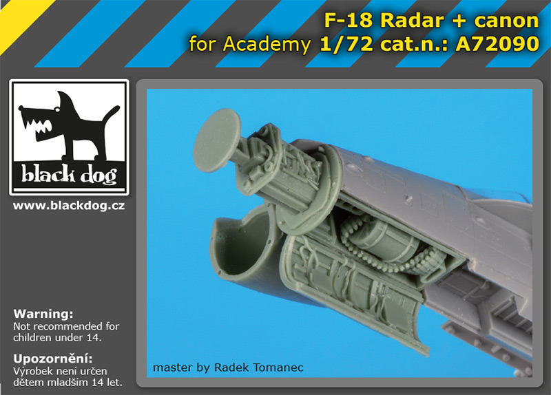 1/72 F-18 radar + cannon (ACAD)