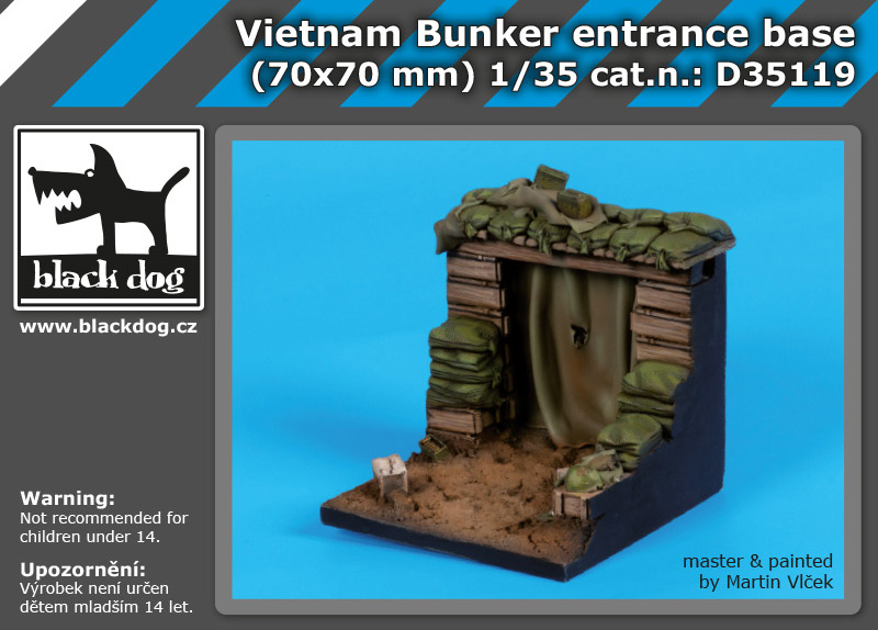1/35 Vietnam bunker base (70 x 70 mm)