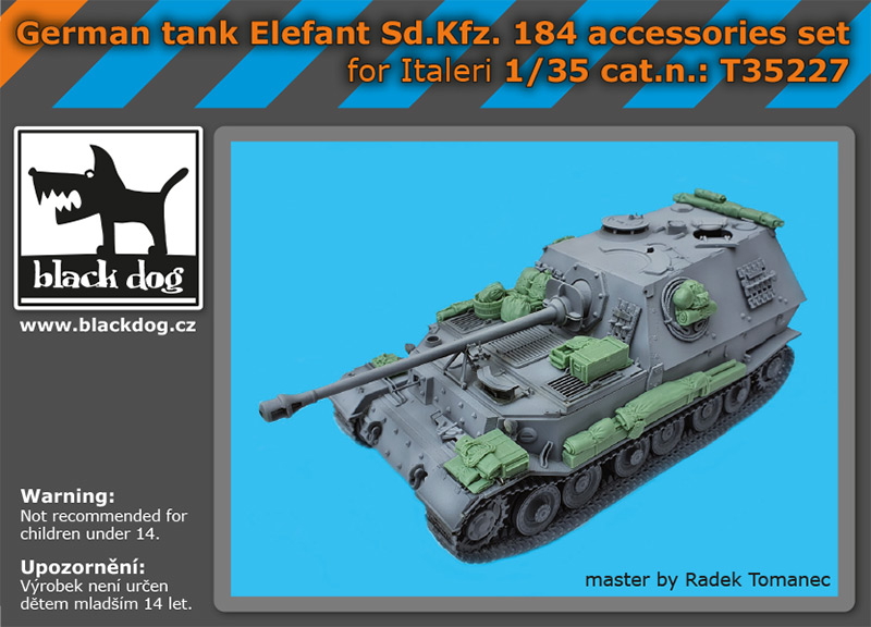 1/35 Sd.Kfz 184 Elefant tank accessories set (ITA)