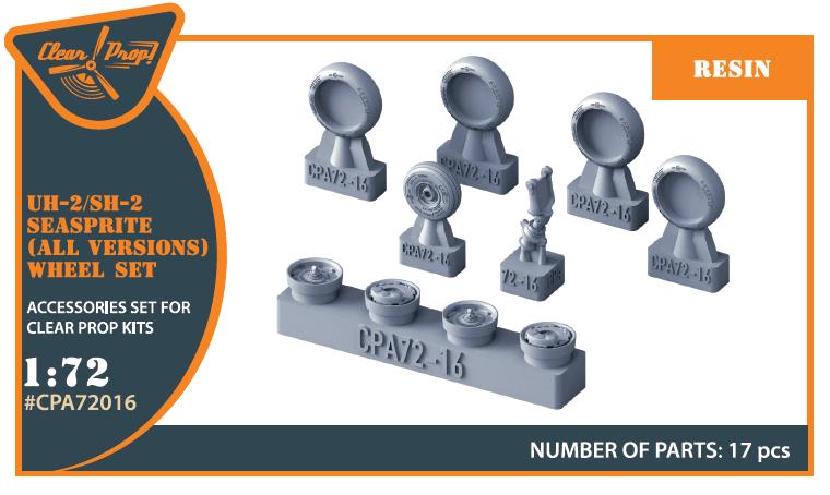 1/72 UH-2 A/B Seasprite - wheel set