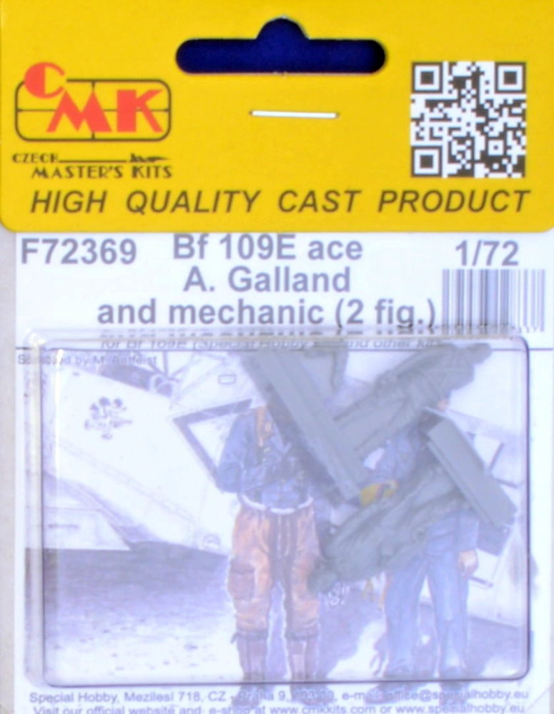 1/72 Bf 109E Ace A.Galland & mechanic (2 fig.)