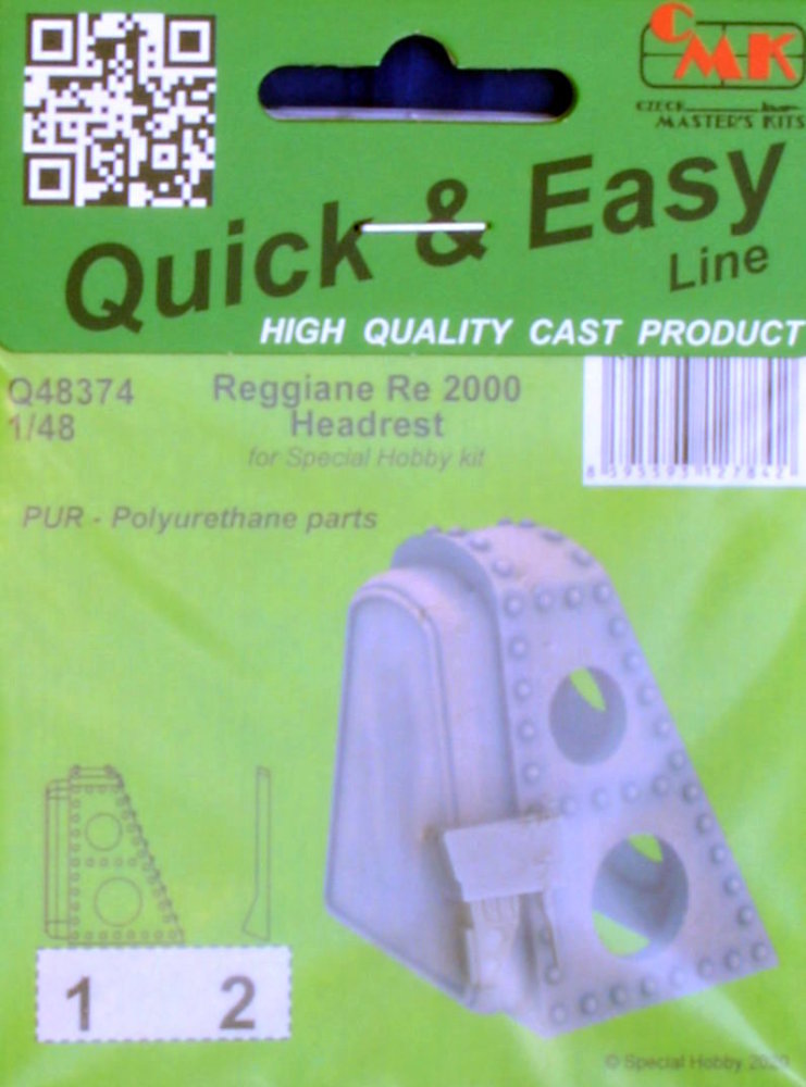 1/48 Reggiane Re 2000 Headrest (SP.HOB.)