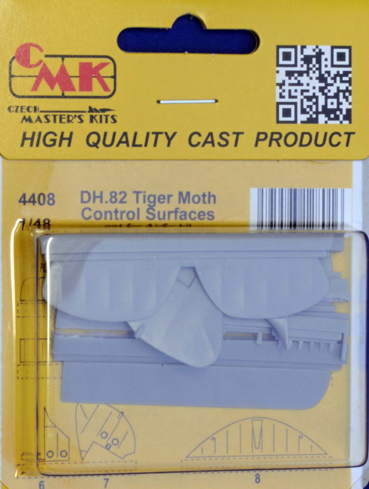 1/48 DH.82 Tiger Moth Control Surfaces (AIRFIX)