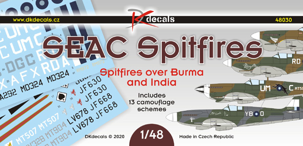 1/48 SEAC Spitfires o. Burma and India (13x camo)
