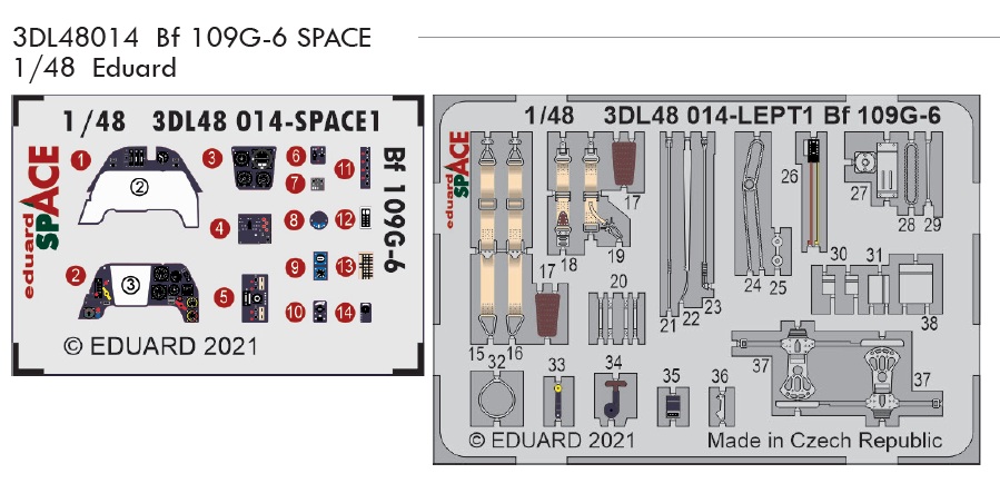 1/48 Bf 109G-6 SPACE (EDU)