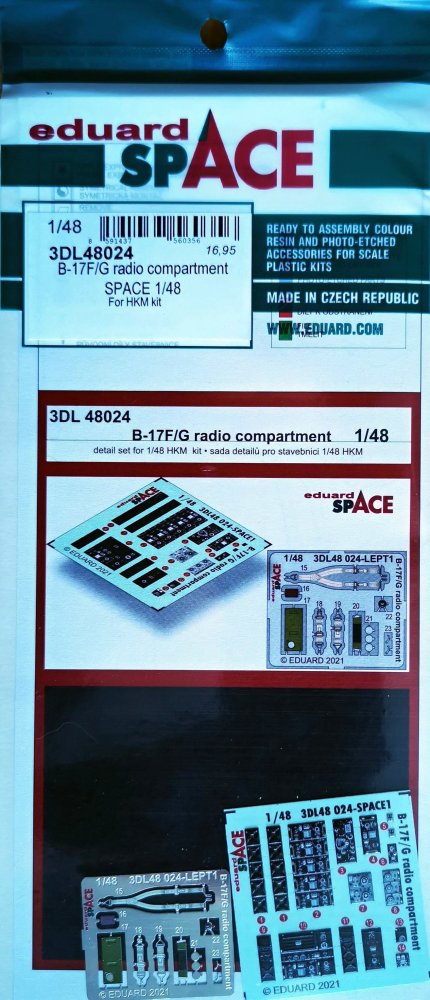 1/48 B-17F/G radio compartment SPACE (HKM)