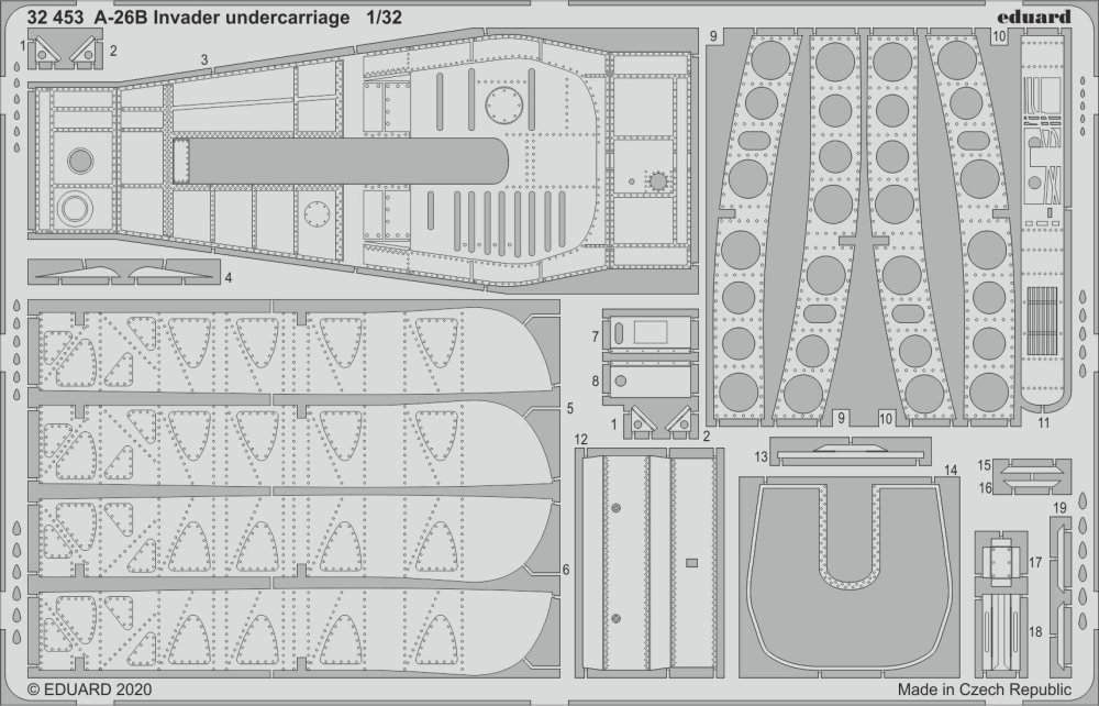 SET A-26B Invader undercarriage (HOBBYB)