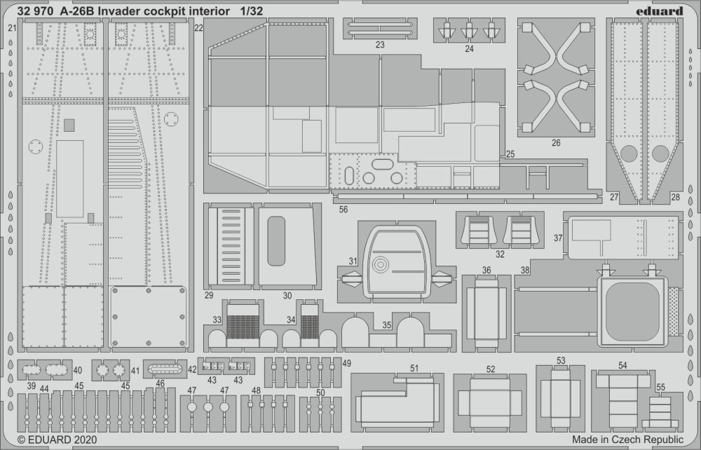 SET A-26B Invader cockpit interior (HOBBYB)