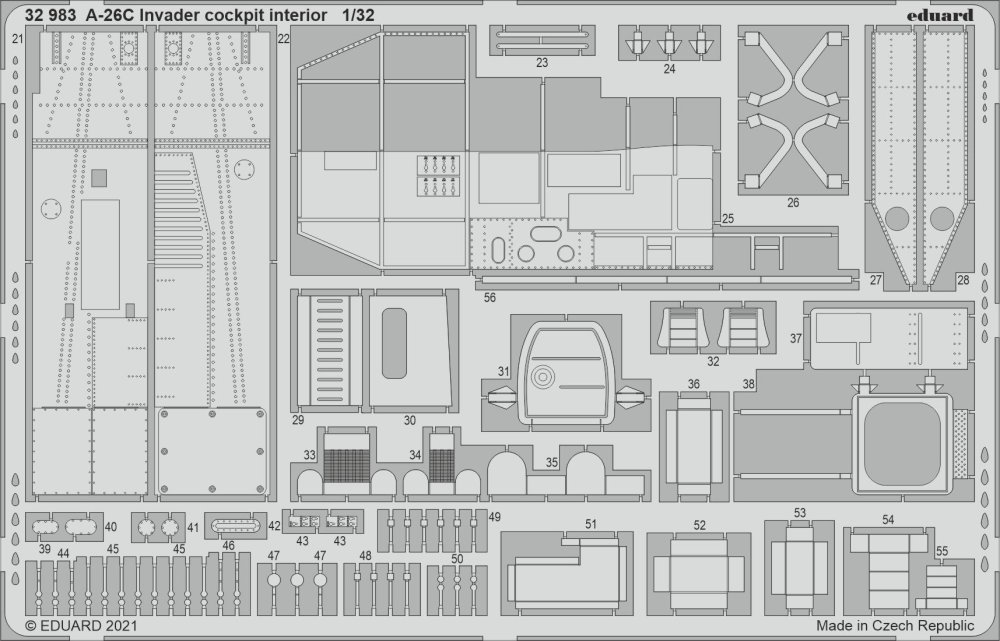 SET A-26C Invader cockpit interior (HOBBYB)