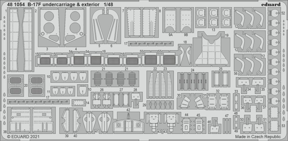 SET B-17F undercarriage & exterior (HKM)