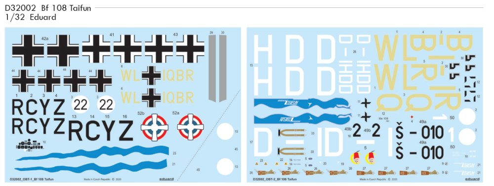 1/32 Decals Bf 108 Taifun (EDU)