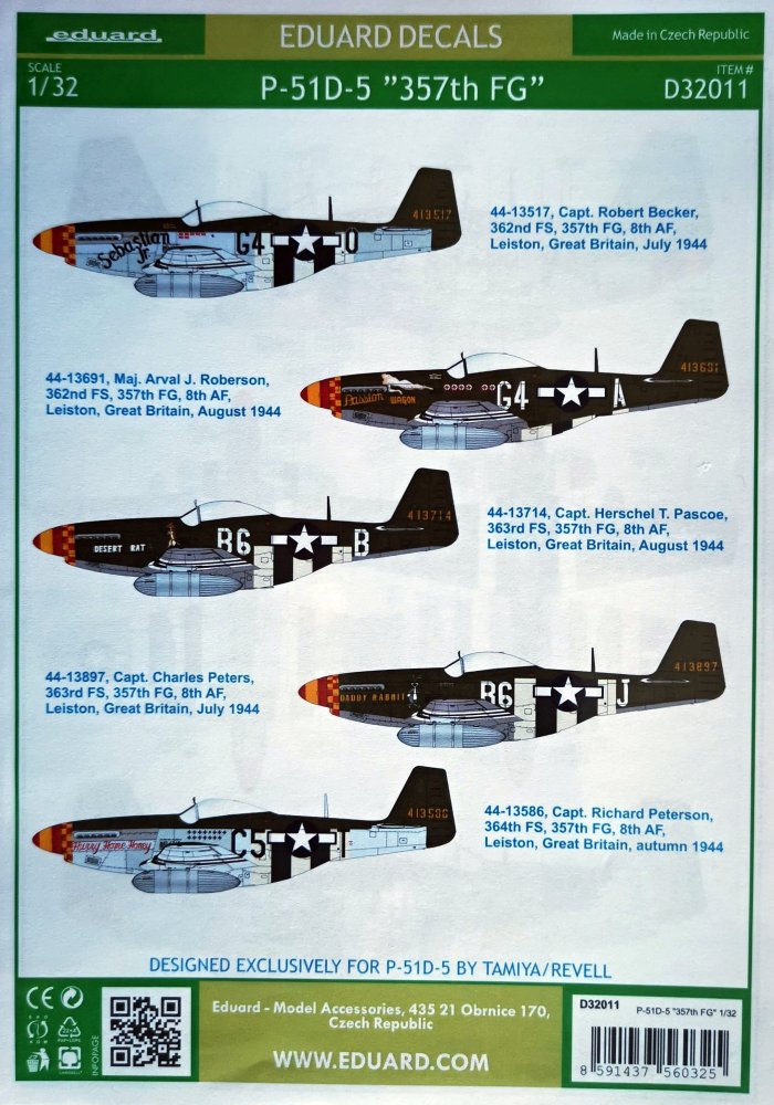 1/32 Decals P-51D-5 