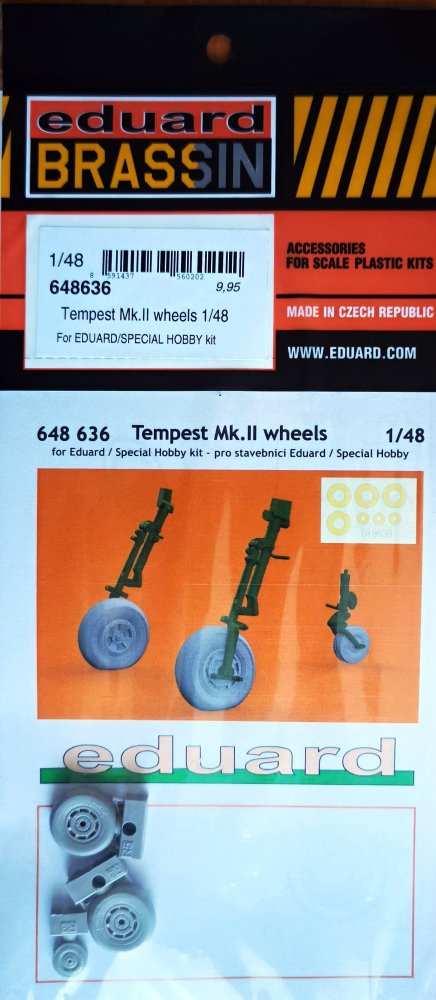 BRASSIN 1/48 Tempest Mk.II wheels (EDU/SP.HOB.)