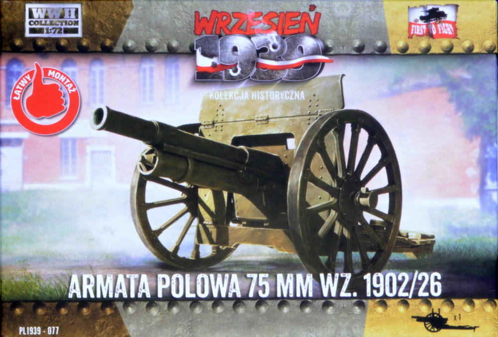 1/72 Field Gun 75mm wz.1902/26