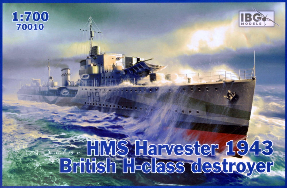1/700 HMS Harvester 1943 British H-class destroyer