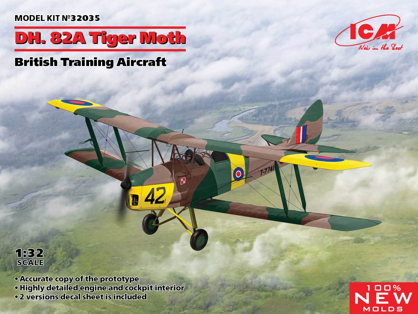 1/32 DH.82A Tiger Moth British Training Aicraft