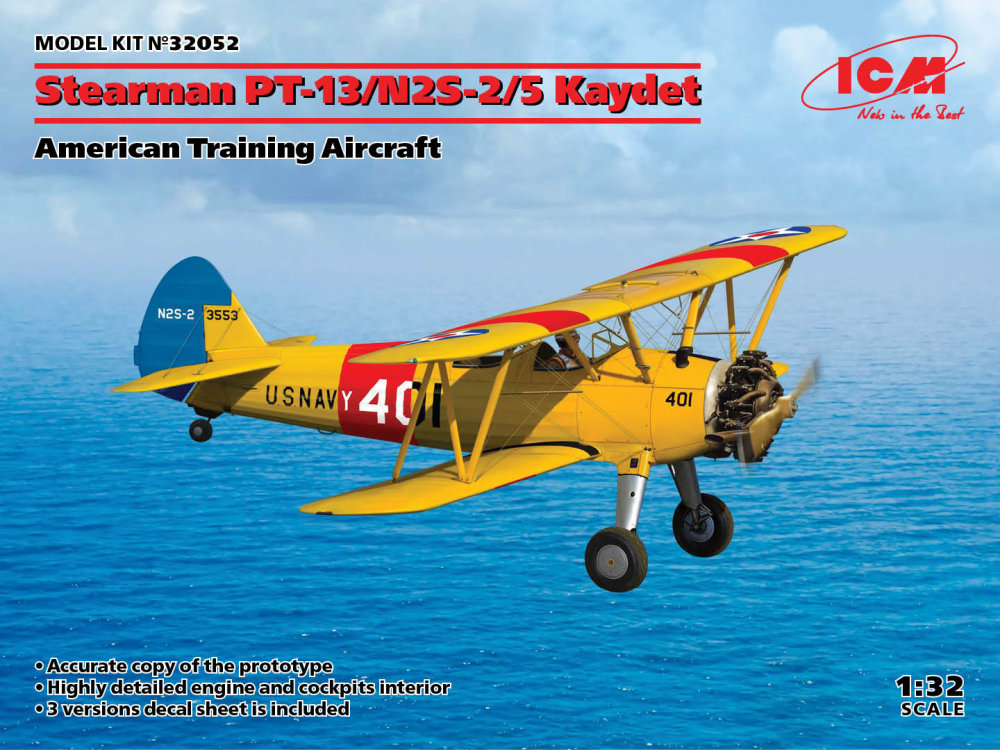 1/32 Stearman PT-13/N2S-2/5 Kaydet Amer.Trainer