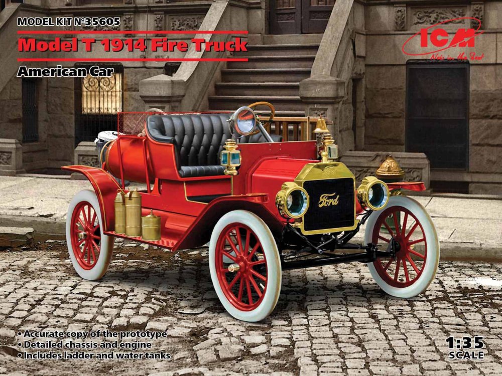 1/35 Model T 1914 Fire Truck, American Car