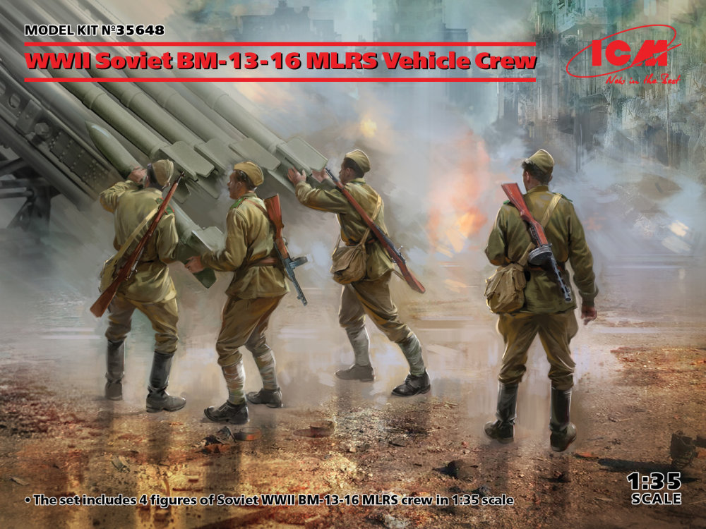1/35 Soviet WWII BM-13-16 MLRS Vehicle Crew