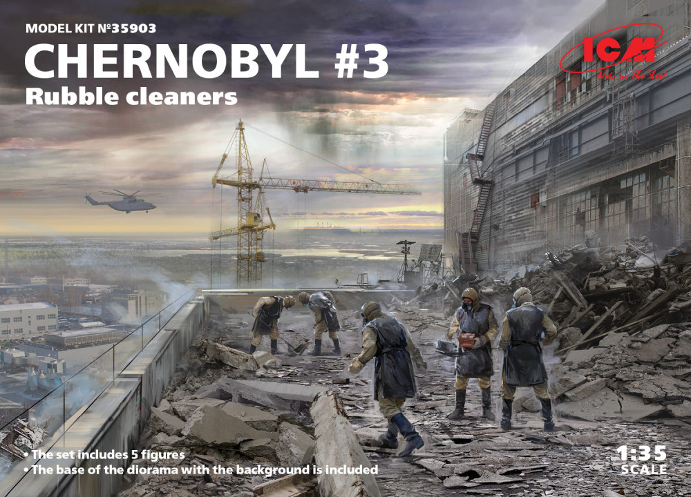 1/35 Chernobyl No.3 - Rubble cleaners (5 fig+base)