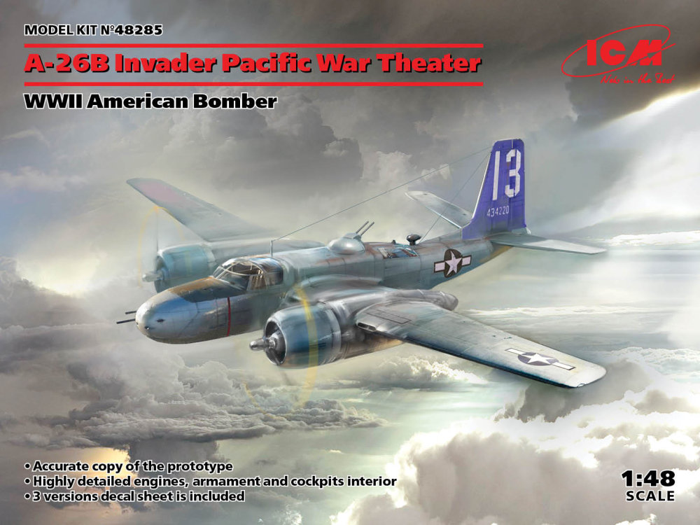 1/48 A-26B Invader Pacific War Theater,WWII Bomber