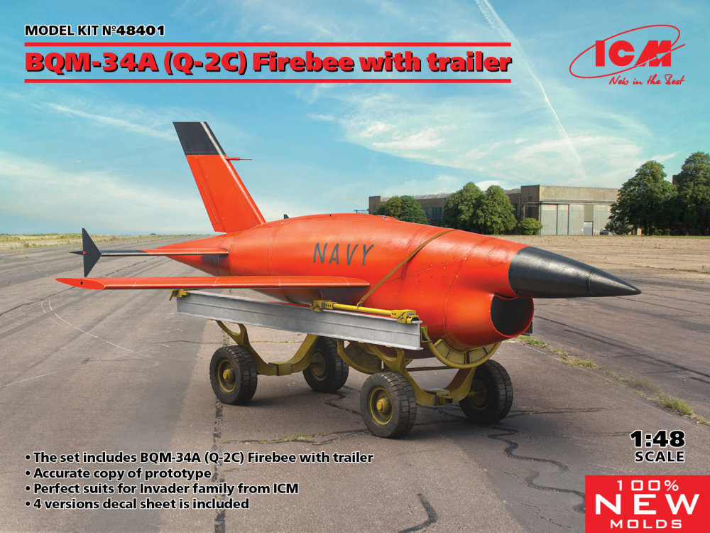 1/48 BQM-34A (Q-2C) Firebee with trailer