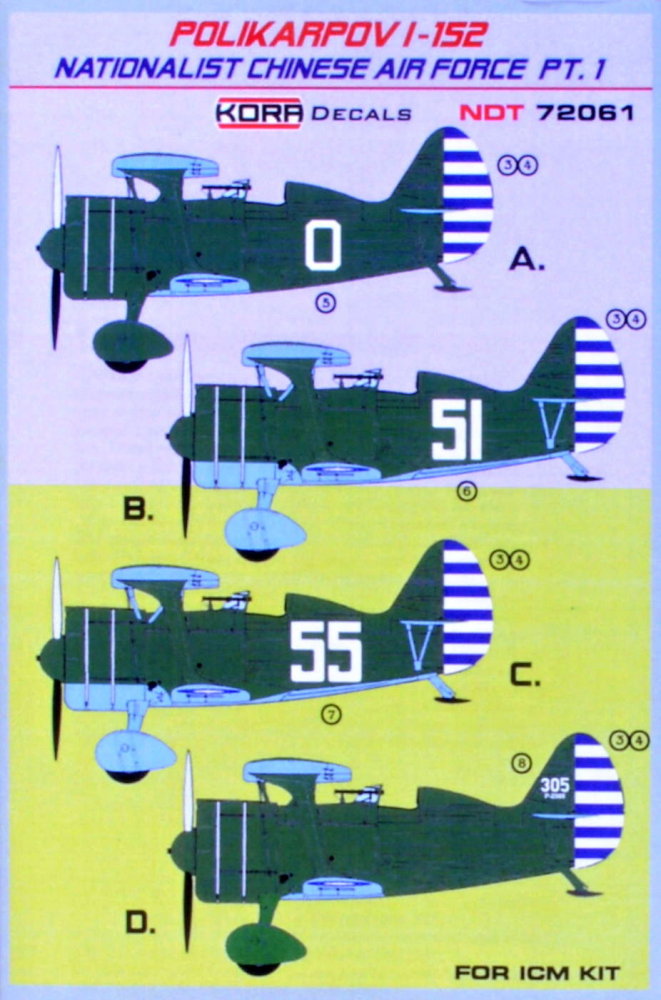 1/72 Decals I-152 Nationalist Chinese AF - part 1