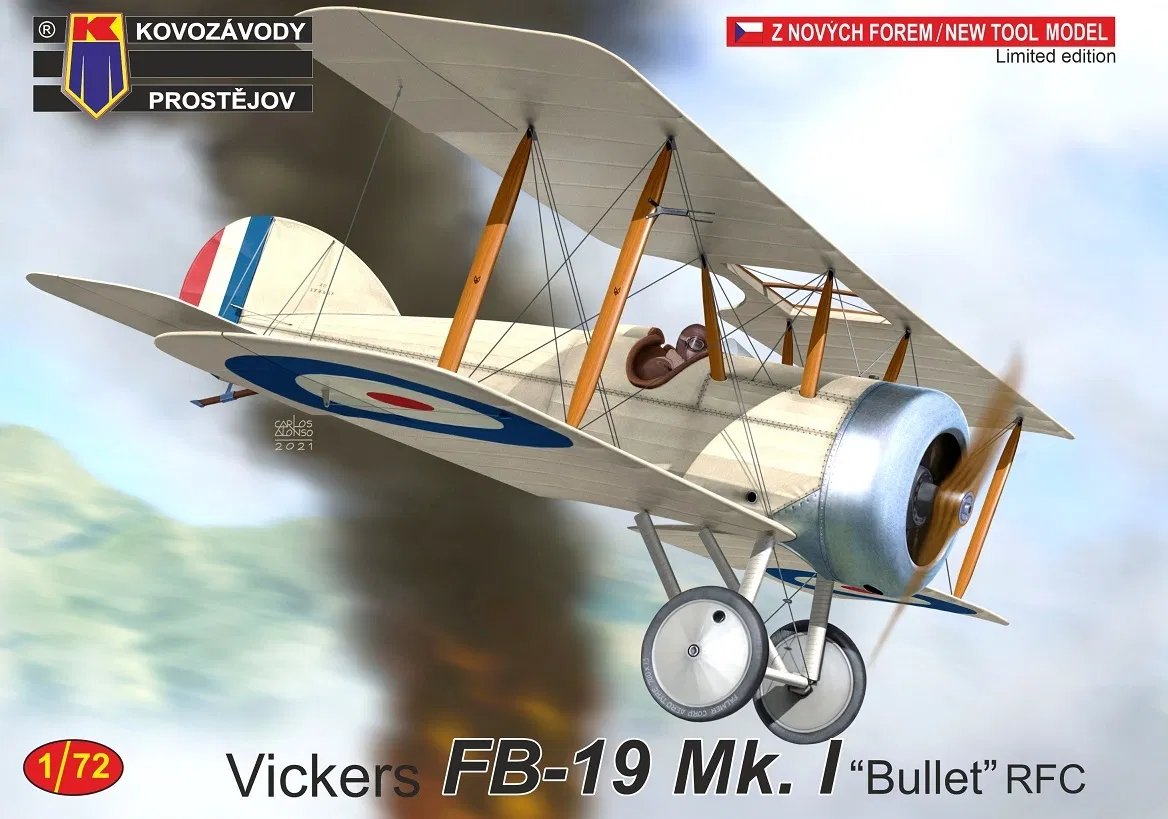 1/72 Vickers FB-19 Mk.I 'Bullet' RFC (3x camo)
