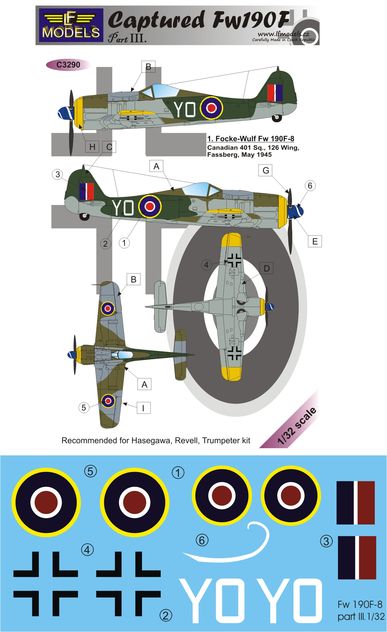 1/32 Decals Captured Fw 190F - Part 3