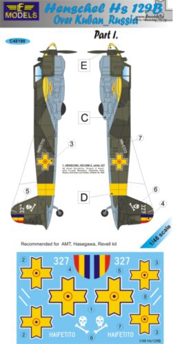 1/48 Decals Hs 129B over Kuban/Russia Pt.1