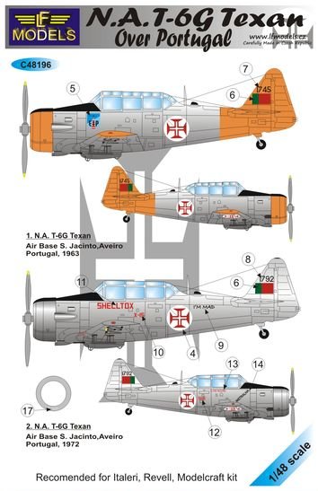 1/48 Decals N.A. T-6G Texan o. Portugal (ITAL,REV)