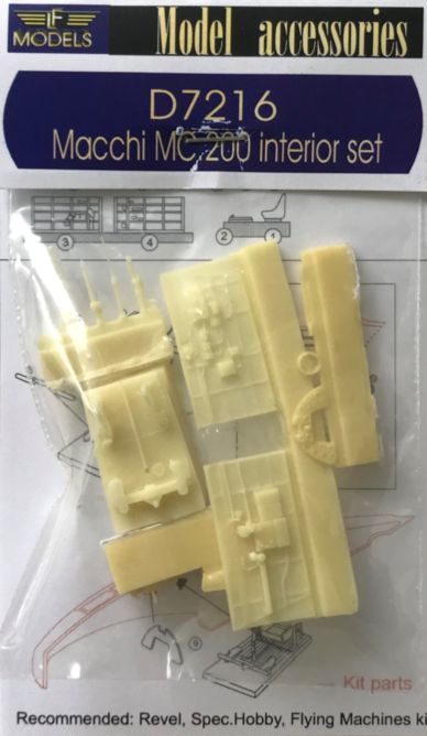 1/72 Macchi MC.200 Interior set (REV,SP.HOBBY)