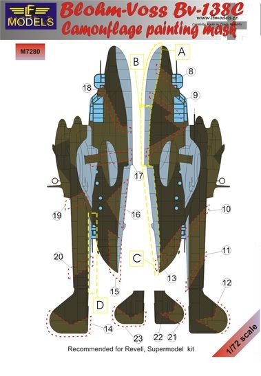 1/72 Mask BV-138C Camouflage painting (REV)