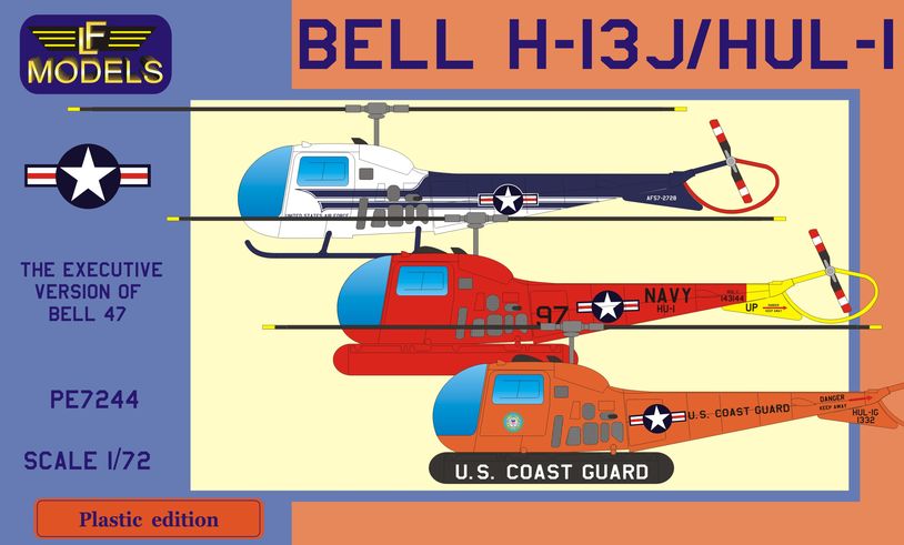 1/72 Bell H-13J/HUL-1 US VIP Transp.,US NAVY,US CG