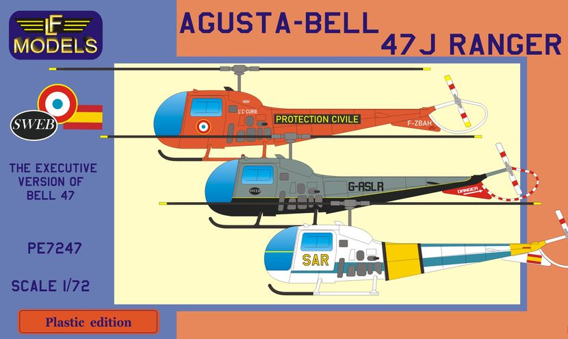 1/72 Agusta-Bell 47J Ranger (France, UK, Spain)