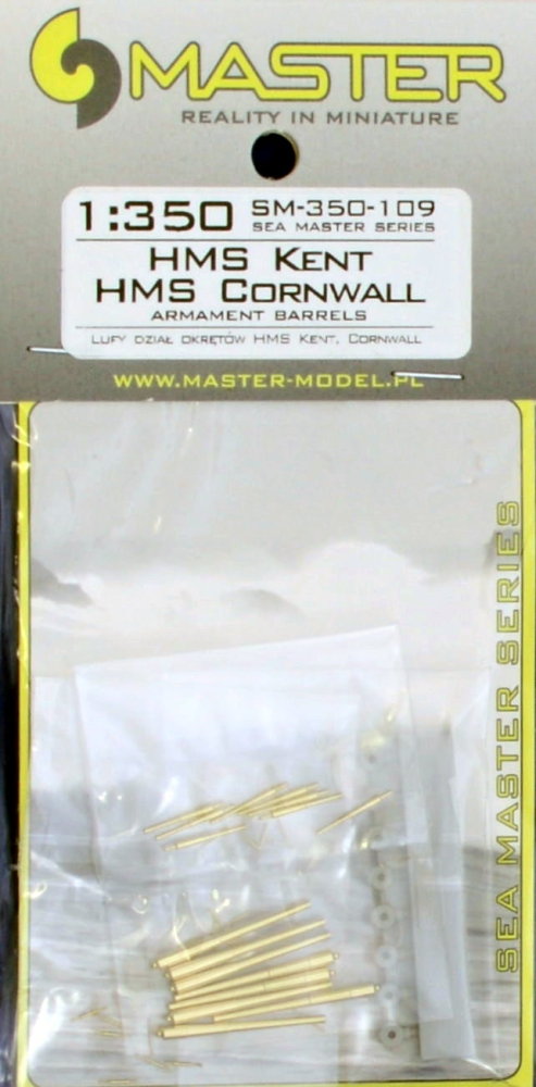 1/350 HMS Kent, HMS Cornwall - armamanet barrels