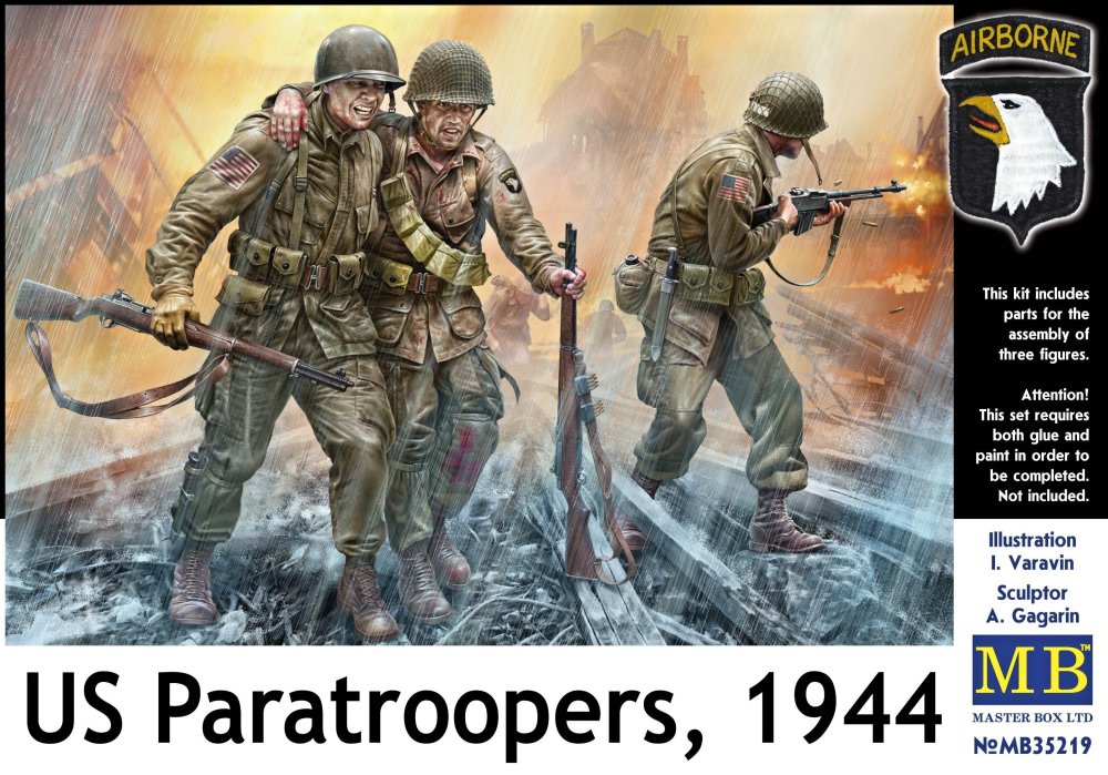 1/35 US Paratroopers, 1944 (3 fig.)