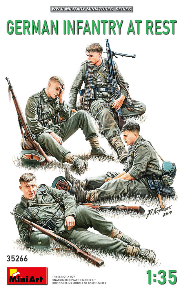 1/35 German Infantry At Rest (4 fig.)