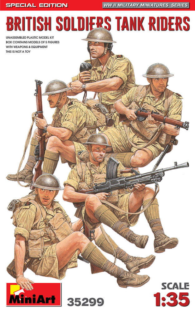 1/35 British Soldiers Tank Riders (5 fig.)