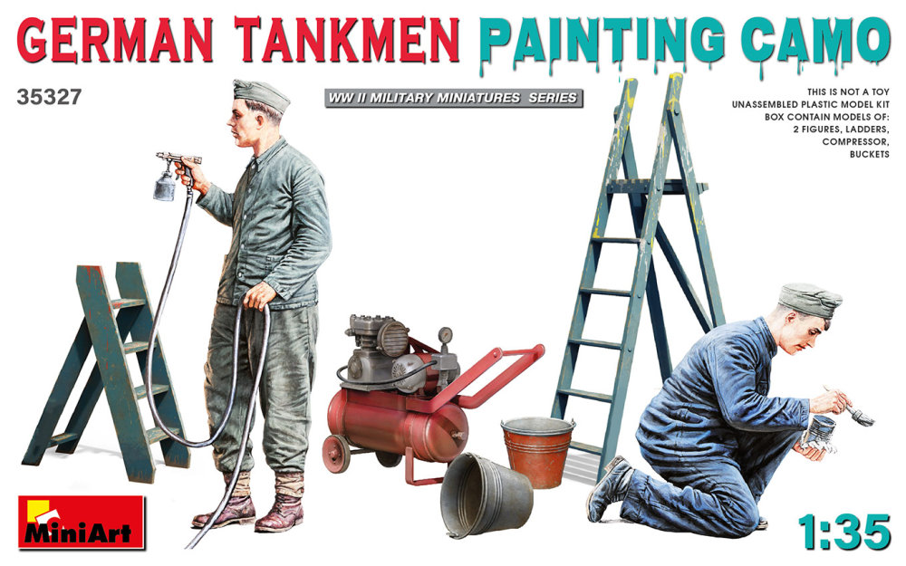 1/35 German Tankmen Painting Camo (4 fig.)