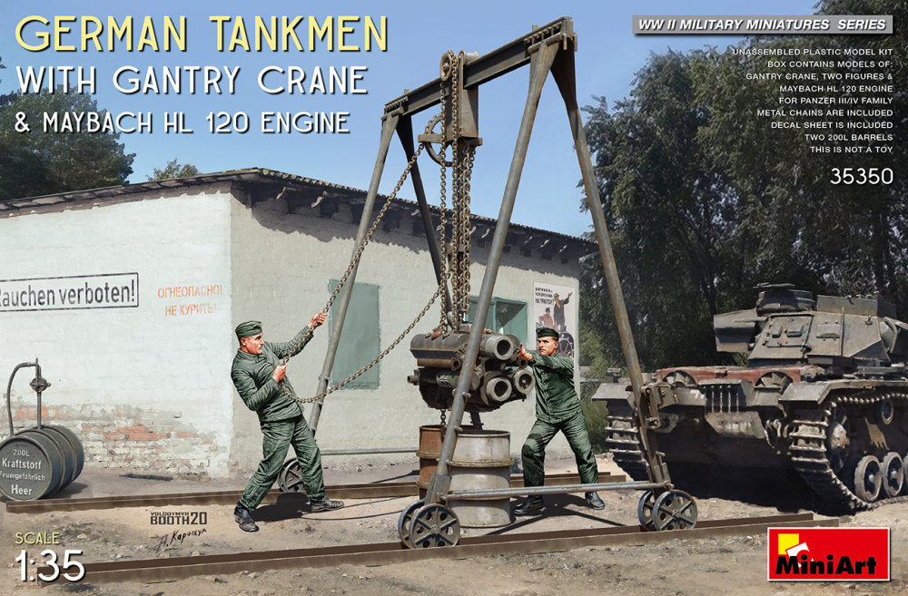 1/35 German Tankmen w/ Gantry Crane&Maybach HL 120