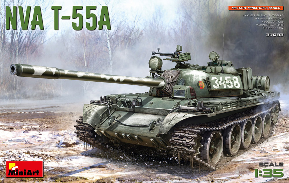 1/35 NVA T-55A (4x camo)